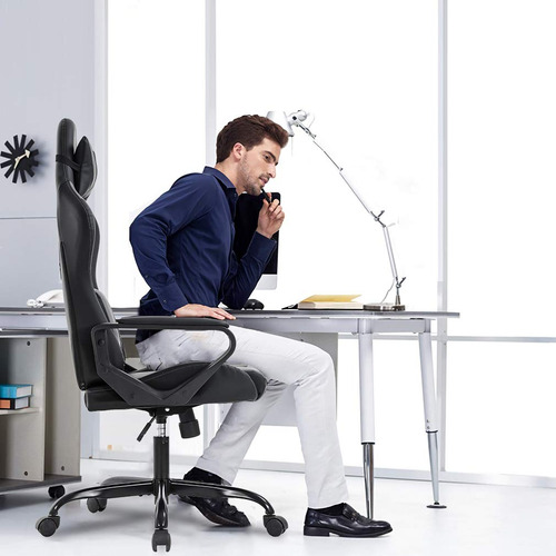 Silla Ejecutiva Ergonómica Giratoria Con Soporte Ajustable