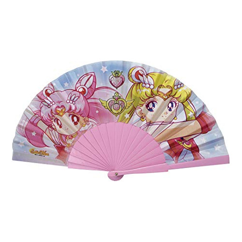 Sailor Moon - Abanico De Sailor Moon Y Chibi Moon