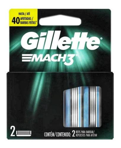 Carga Mach3 Gillette Refil Com 2 Unidades