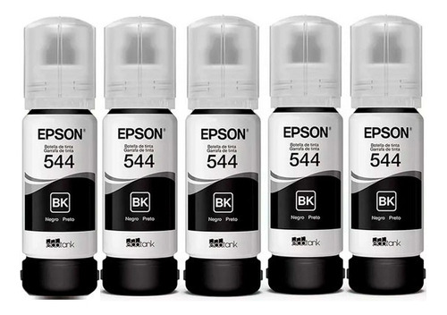 Kit 5 tintas Epson T544 negra 65ml 