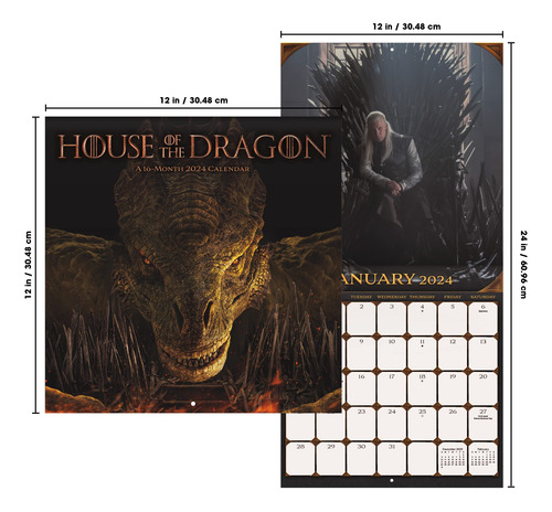 Calendario De Pared Trends International House Of The Dragon