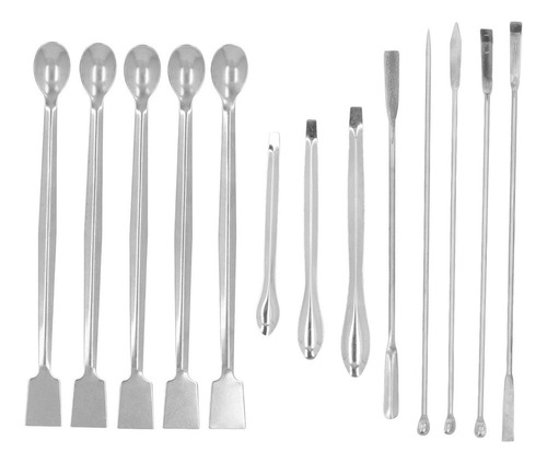 Colher De Laboratório, 13 Unidades, Aço Inox, Não