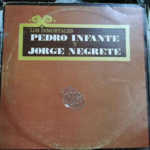 Disco Lp:pedro Infante Y Negret- Inmortales 3 Lps
