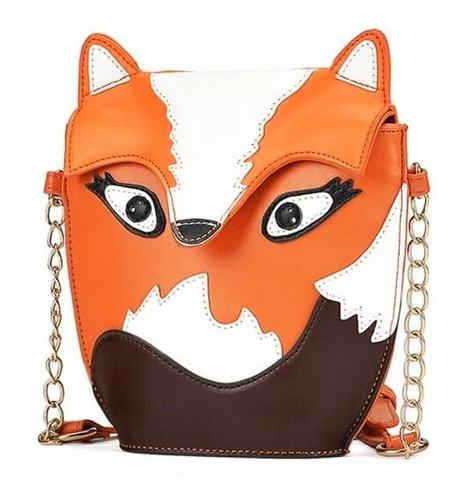 Bolsa Zorro Mensajera Crossbody, Messenger Animal, Casual