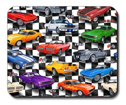 Art Plates Muscle Cars Brand Mouse Pad - Imagen De Dan Morri