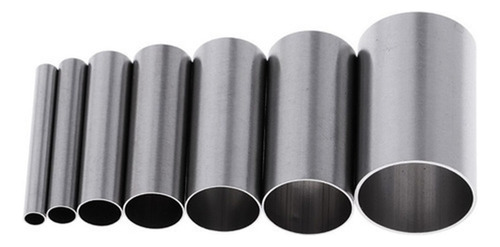 A 7pcs Aço Inoxidável Forma Redonda Mousse Anel Molde Mini