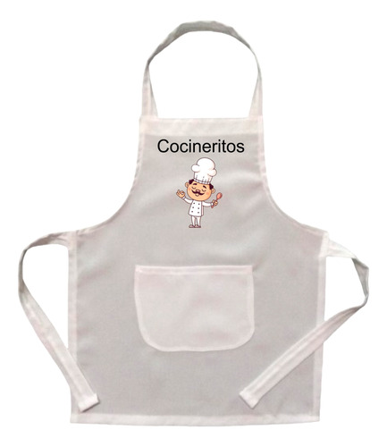 Delantal De Cocina Niños 5 A 10 Años Sublimado