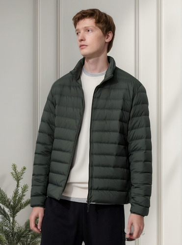 Campera Uniqlo 3d Ultra Light Down Original # Verde Large