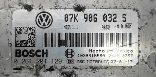 Computadora Jetta Bora 2006-2007-2008 2.5l 07k906032s Libre (Usado)