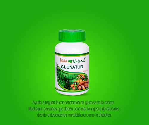 Imagen 2 de 2 de Glunatur 100 Cápsulas (400 Mg)