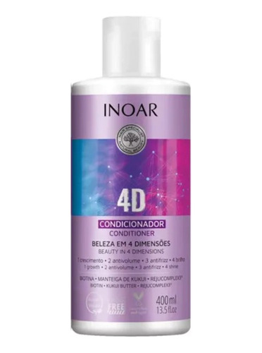 Acondicionador 4d Inoar 400ml