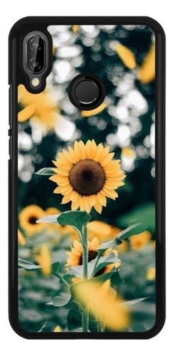 Funda Protector Para Huawei Flores Girasoles Mujer Moda 