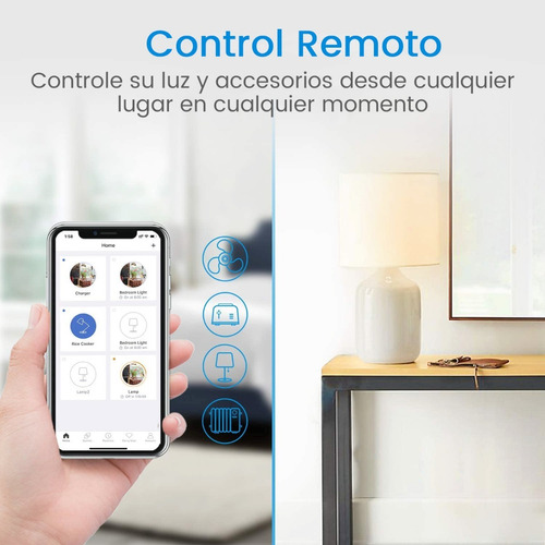 Enchufe Inteligente Wifi Glückluz Alexa X4