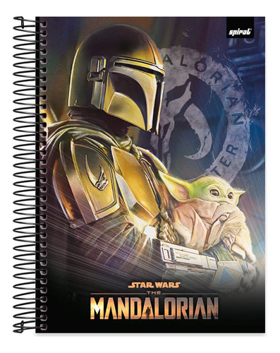 Caderno Universitário Capa Dura 10x1 160 Folhas The Mandalorian - Star Wars