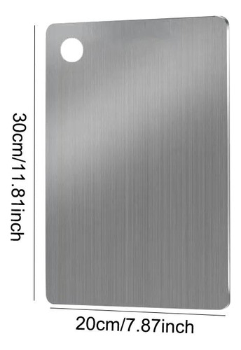 Tabla De Cortar De Acero Inoxidable, Placa Para Descongelar