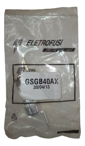 Fusível Ultra Rápido Eletrofusi - Gsgb40ax - 660v 40a