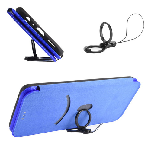 Funda Tipo Cartera De Poliuretano De Fibra De Carbono Para X