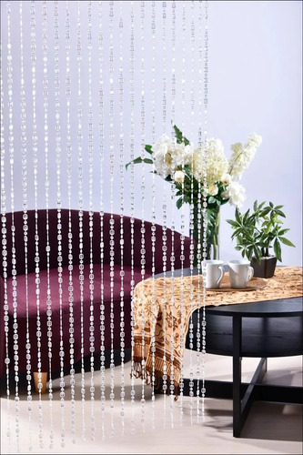 Imagem 1 de 10 de Cortina De Miçanga Gota De Chuva Modelo Cristal Promoção