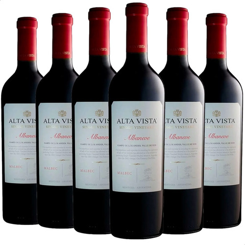 Vino Alta Vista Single Vineyard Albaneve Malbec - Pack X6