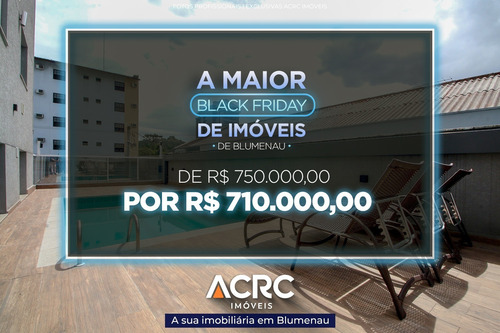 Imagem 1 de 18 de Acrc Imóveis - Apartamento Novo Com Aquecimento A Gás E Piscina Para Venda No Bairro Ponta Aguda - Ap04245 - 69267064