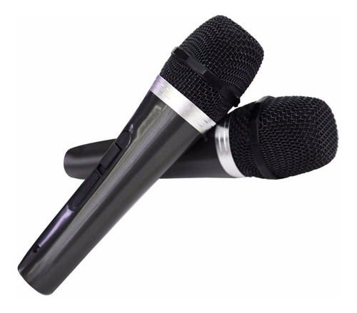 Microfone Com Fio Duplo Profissional Modelo Mt-1003