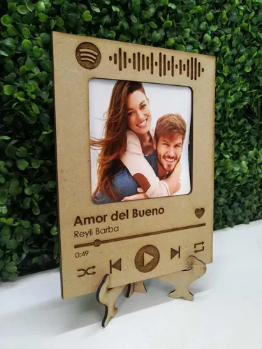 Cuadro Personalizado Con Canción Spotify Regalo Novia Novio