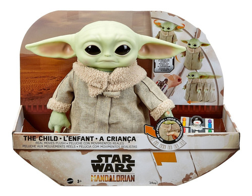 Baby Yoda Grogu  Animatronico A Control Remoto Mattel