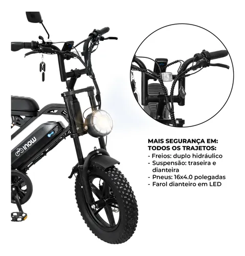 Bicicleta Bike Eletrica V20 Mini 750w 32 Km Autopropelido