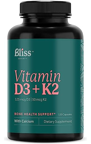 Bliss Serenity Vitamina D3 K2 - Vitamina D3 5000 Iu Q37s4