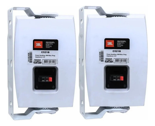 Caixa Jbl Selenium C521 Branca Area De Lazer 10 Unidades Cor White