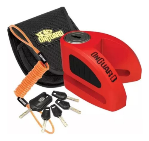 Traba Disco Rojo Onguard 8054r Boxer 8mm Centro Motos