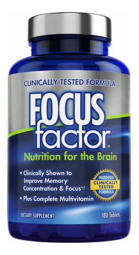 Focus Factor Brain(180 Tabletas) Hecho En Estados Unidos