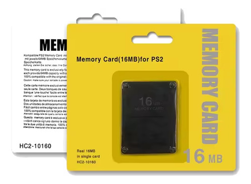 Memory Card 16mb Para Playstation 2 Ps2 Cartão De Memória
