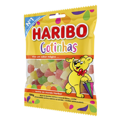 Imagem 2 de 4 de Bala Haribo Gotinhas frutas 100 g