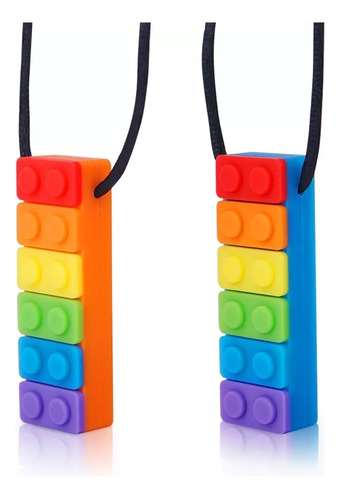 Collar Sensorial Mordedor Déficit Atencional Autismo Tea Ct Color Multicolor Lego