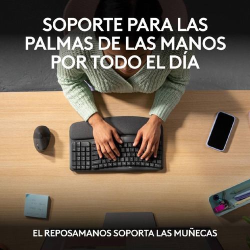 Teclado Logitech Wave Keys Español Grafito