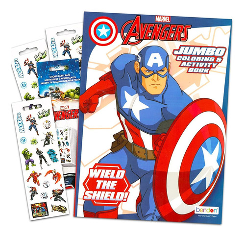 Marvel Avengers Captain America Para Colorear De Actividades