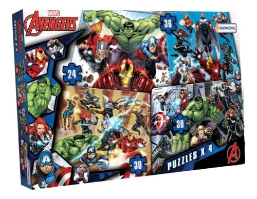 Rompecabezas Avengers Marvel 4 Puzzles En 1 - Yamanca
