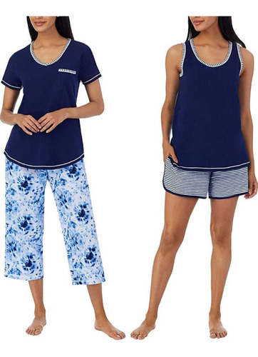 Set De Pijama 4 Piezas Para Mujer Carole Hochman Talla S