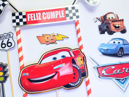 Decoración Torta Cars, Decoración Cars, Decoración Rayo Mcqu