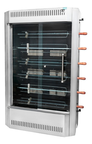 Horno Spiedo Vertical Infrarrojo 6 Espadas Acero Inoxidable