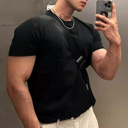 Camiseta Deportiva Solona De Manga Corta Con Cuello Halter