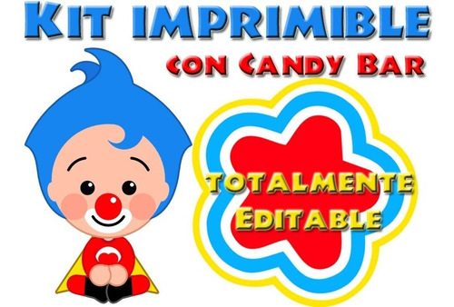 Kit Imprmible Con Candy Bar Plim Plim Totalmente Editable