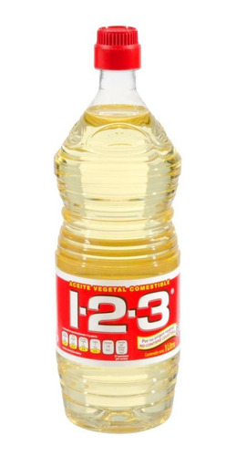 Aceite Vegetal 123 Con 3 Pzas De 1 L