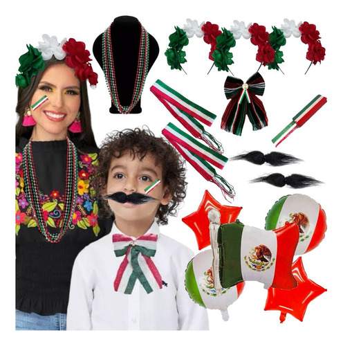 Kit Accesorios Y Decoración Fiestas Patrias Varios Elementos
