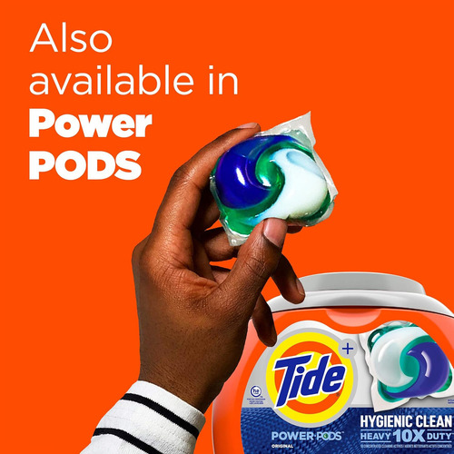 Tide Hygienic 10x Pods - Detergente Para Ropa 63 Unidades,