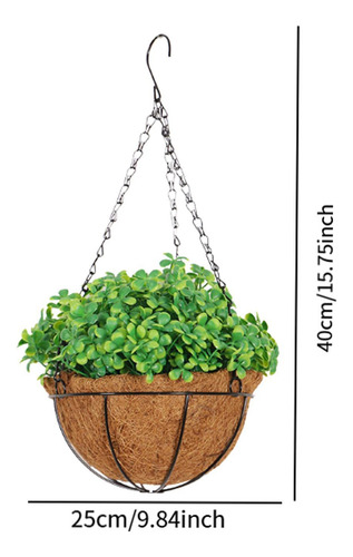 Colgadora De Plantas Artificial De Canasta Colgante Falsa