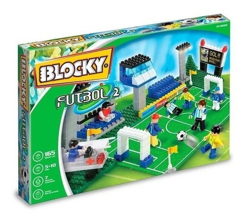 Bloques Blocky Futbol 2 - Ladrillos Para Armar Con Muñecos