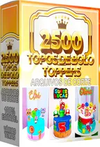 Comprar 2500 Arquivos Topos De Bolo Arquivos De Corte Vários Temas