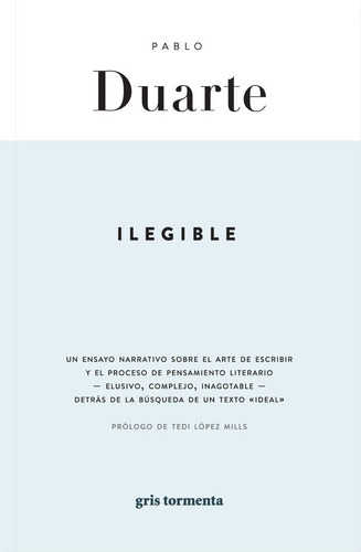 Libro Ilegible Pablo Duarte Gris Tormenta